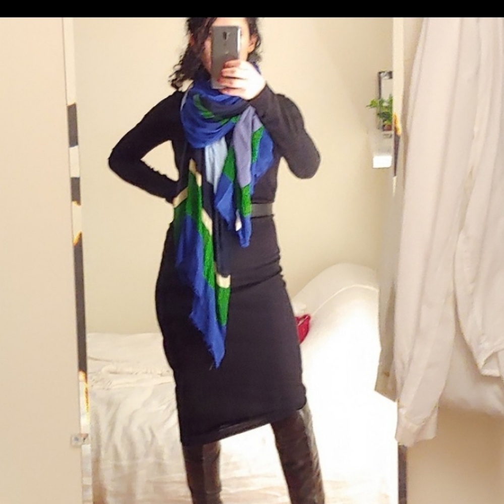 Banana republic colorbock silk scarf.